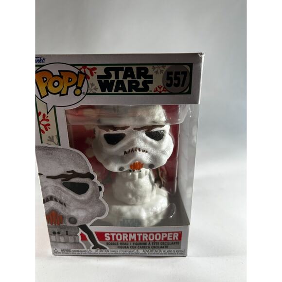 NEW Funko POP! Star Wars Holiday Stormtrooper Snowman Christmas #557 - Picture 1 of 9